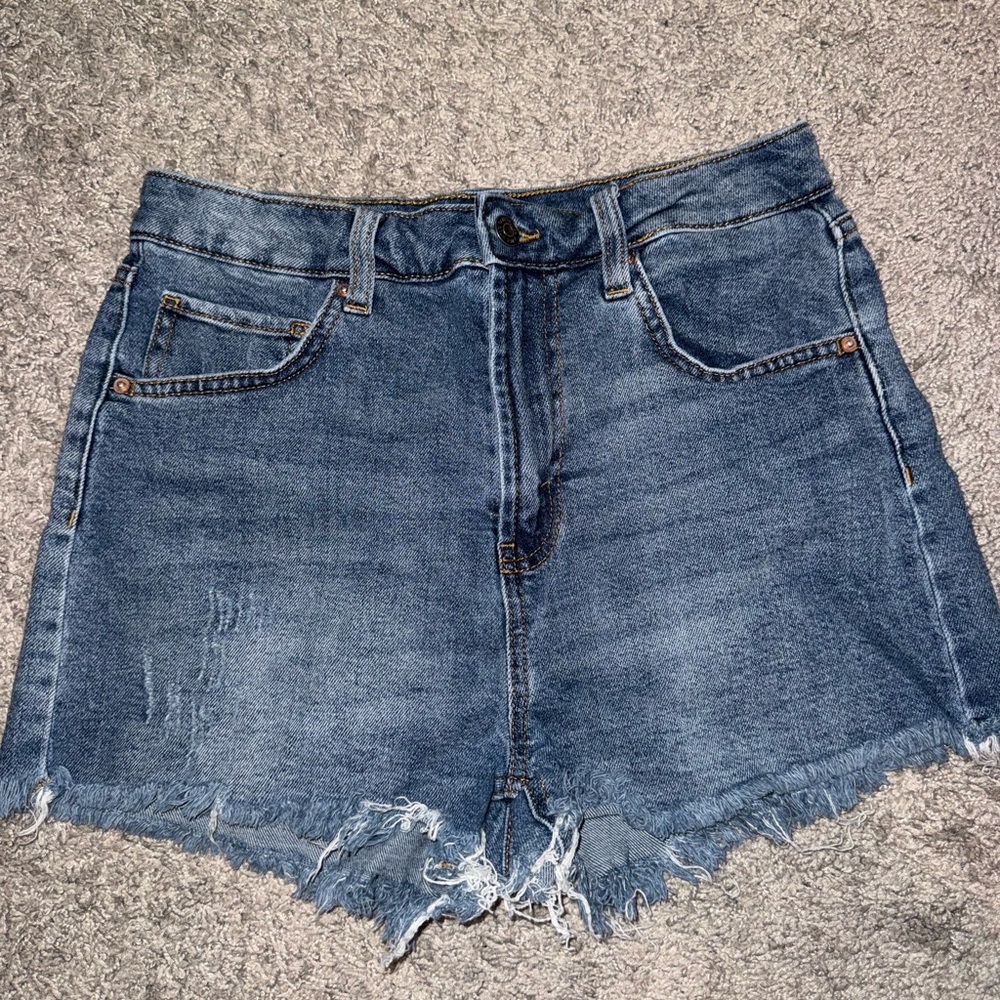 Wild Fable High Rise Denim Blue Women's Shorts, size 6